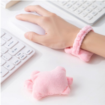 일상담다 마우스 손목 쿠션(그레이 네이비 핑크)