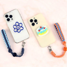 배색 로프 짜임 길이조절 손목 핸드스트랩 폰태그 키치스트랩 제니스트랩